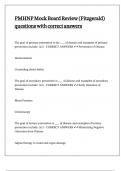 PMHNP Mock Board Review &lpar;Fitzgerald&rpar; questions with correct answers