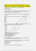 SERVICENOW SAM PROFESSIONAL EXAM WITH ALL CORRECT & VERIFIED ANSWERS
