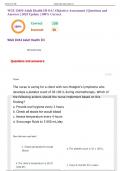 WGU D454 Adult Health III OA &vert; Objective Assessment &vert; Questions and Answers &vert; 2025 Update &vert; 100&percnt; Correct&period;