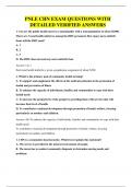 PNLE CHN EXAM QUESTIONS WITH DETAILED VERIFIED ANSWERS