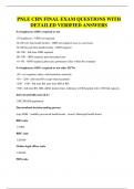 PNLE EXAMS BUNDLE&comma; ALL WITH QUESTIONS AND CORRECT ANSWERS 