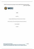WGU D025 AWM3 Task &vert; Latest 2025 Update with complete solutions&period;