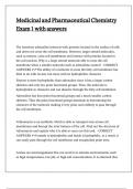 Medicinal and Pharmaceutical Chemistry Exam 1 with answers&period;