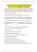 SPAA 344 EXAM 3 QUESTIONS WITH DETAILED VERIFIED ANSWERS