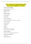 SPAA 344 EXAM 5 QUESTIONS WITH DETAILED VERIFIED ANSWERS