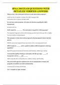 SPAA 344 EXAM QUESTIONS WITH DETAILED VERIFIED ANSWERS