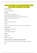 SPAA 344 TERM 1 EXAM QUESTIONS WITH DETAILED VERIFIED ANSWERS