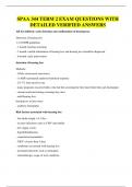 SPAA 344 TERM 2 EXAM QUESTIONS WITH DETAILED VERIFIED ANSWERS
