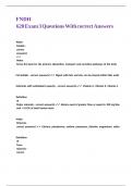 FNDH 620 Exam 3 Questions With correct Answers