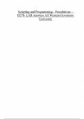 Scripting and Programming - Foundations &ndash; D278- LAB Answers All Western Governors University