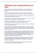 C165 Exam with Complete Solutions A&plus; Pass