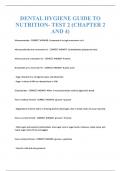 DENTAL HYGIENE GUIDE TO  NUTRITION- TEST 2 &lpar;CHAPTER 2  AND 4&rpar;  Monosaccarides - CORRECT ANSWER -Composed of a single monomeric unit&period;  Monosaccharides are a monomer for - CORRECT ANSWER -Carbohydrates &lpar;polysaccharides&rpar;  Amino acids are a monomer for - CORR