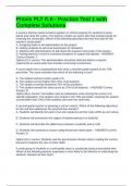 Praxis PLT K-6 - Practice Test 1 with Complete Solutions