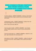 SCRN COMMON STROKE SYMPTOMS AND STROKE MIMICS&colon; EXAM&comma; 2025&sol;2026 WITH CORRECT&sol;ACCURATE ANSWERS
