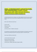 D488 - CYBERSECURITY ARCHITECTURE AND ENGINEERING &lpar;CASP&plus;&rpar; Exam Questions with 100&percnt; Correct Answers Latest Versions 20
