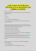 AAMC Practice Test II&colon; Bio Exam  UPDATED ACTUAL QUESTIONS AND  CORRECT ANSWERS