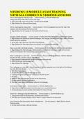 WINDOWS 10 MODULE 4 SAM TRAINING WITH ALL CORRECT & VERIFIED ANSWERS