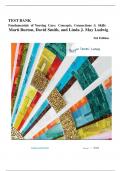 Test bank for Fundamentals of Nursing Care 3rd Edition by Marti Burton&comma; David Smith&comma; Linda J&period; May Ludwig &vert;Complete Test Bank with Answers