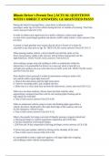 Illinois Driver's Permit Test &vert;&vert; ACTUAL QUESTIONS WITH CORRECT ANSWERS&semi; GUARANTEED PASS&excl;&excl;