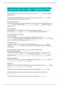 Illinois Permit Exam Study Guide 2024 &vert;&vert; EXAM-STYLE QUESTIONS WITH 100&percnt; CORRECT SOLUTIONS&excl;&excl;