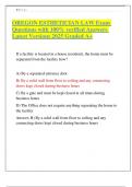 OREGON ESTHETICIAN LAW Exam Questions with 100&percnt; verified Answers Latest Versions 2025 Graded A&plus;&period;