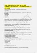 SAM SERVICENOW TEST WITH ALL CORRECT & VERIFIED ANSWERS &lpar;UPDATED TO PASS&rpar;