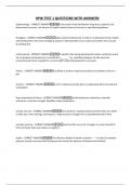 HPW TEST 1 QUESTIONS WITH ANSWERS