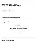 FSC 325 Final Exam &vert;2025&vert;COMPLETE EXAM SET &lpar;questions and verified answers&rpar; FREQUENTLY MOST TESTED QUESTIONS &vert;already graded A&plus;&vert;100&percnt; passed&excl;&excl;