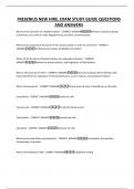 FRESENIUS NEW HIRE&comma; EXAM STUDY GUIDE QUESTIONS AND ANSWERS