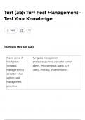 Turf &lpar;3b&rpar;&colon; Turf Pest Management - Test Your Knowledge &lpar;2025&rpar; comprehensive questions and verified detailed solutions ALREADY A&plus; GRADED HIGHLY RECOMMENDED&vert;100&percnt; CORRECT&excl;&excl;