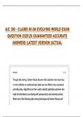 AIC 300 - CLAIMS IN AN EVOLVING WORLD EXAM QUESTION 202526 &vert;GUARANTEED ACCURATE ANSWERS &vert;LATEST VERSION &vert;ACTUAL