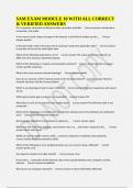 SAM EXAM MODULE 10 WITH ALL CORRECT & VERIFIED ANSWERS