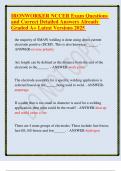 IRONWORKER NCCER Exam Questions and Correct Detailed Answers Already Graded A&plus; Latest Versions 2025