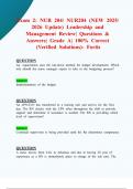 Exam 2&colon; NUR 204&sol; NUR204 &lpar;NEW 2025&sol; 2026 Update&rpar; Leadership and Management Review&vert; Questions & Answers&vert; Grade A&vert; 100&percnt; Correct &lpar;Verified Solutions&rpar;- Fortis
