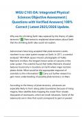 WGU C165 OA&colon; Integrated Physical Sciences Objective Assessment &vert; Questions with Verified Answers&vert; 100&percnt; Correct &vert; Latest 2025&sol;2026 Update&period;