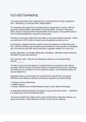 CLC-222 Contracting questions and answers 