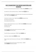 NCCT PHLEBOTOMY TEST REVIEW QUESTIONS AND ANSWERS