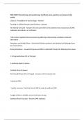 ONS&sol;ONCC Chemotherapy Immunotherapy Certificate exam questions and answers fully solved