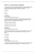 FSBPT &num;1&period;1 QUESTIONS & ANSWERS