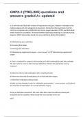 CMPA 2 &lpar;PRELIMS&rpar; questions and answers graded A&plus; updated