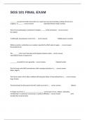 SGS 101 FINAL EXAM QUESTIONS WITH 100&percnt; VERIFIED ANSWERS&period;