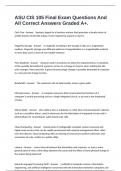 ASU CIS 105 Final Exam Questions And All Correct Answers Graded A&plus;&period;