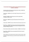 FITOUR GROUP EXERCISE CERTIFICATION EXAM QUESTIONS AND CORRECT ANSWERS&excl;&excl;
