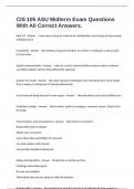 CIS 105 ASU Midterm Exam Questions With All Correct Answers&period;