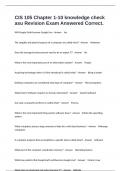 CIS 105 Chapter 1-10 knowledge check asu Revision Exam Answered Correct&period;