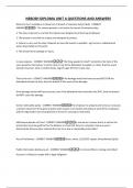 NEBOSH DIPLOMA UNIT A QUESTIONS AND ANSWERS