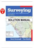 Solution Manual for Surveying&colon; Principles and Applications&comma; 9th Edition by Kavanagh &vert; All 14 Chapters Covered