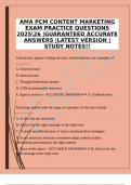 AMA PCM CONTENT MARKETING EXAM PRACTICE QUESTIONS 202526 &vert;GUARANTEED ACCURATE ANSWERS &vert;LATEST VERSION &vert;STUDY NOTES&excl;&excl;