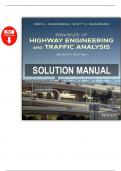Solution Manual for Principles of Highway Engineering and Traffic Analysis &ndash; 7th Edition by Mannering &ndash; Complete Step-by-Step Answers