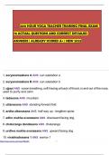 &Tab;200 HOUR YOGA TEACHER TRAINING FINAL EXAM&vert; 76 ACTUAL QUESTIONS AND CORRECT DETAILED ANSWERS &vert; ALREADY SCORED A&plus; &vert; NEW 2025